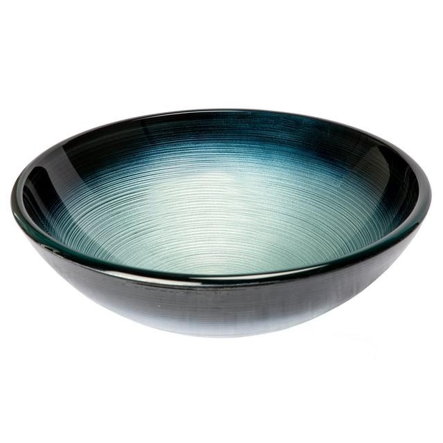 Eden Bath 16.38'' Tempered Glass Circular Bathroom Sink