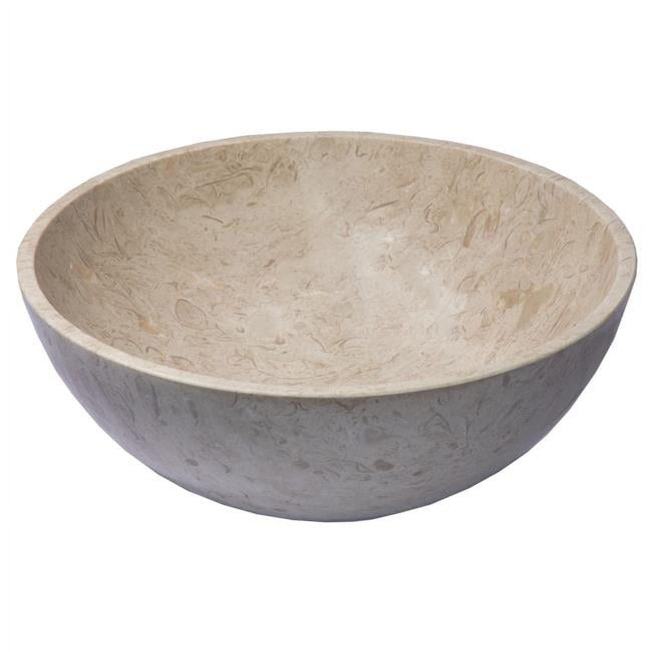 Eden 14'' Gray Marble Circular Vessel Sink