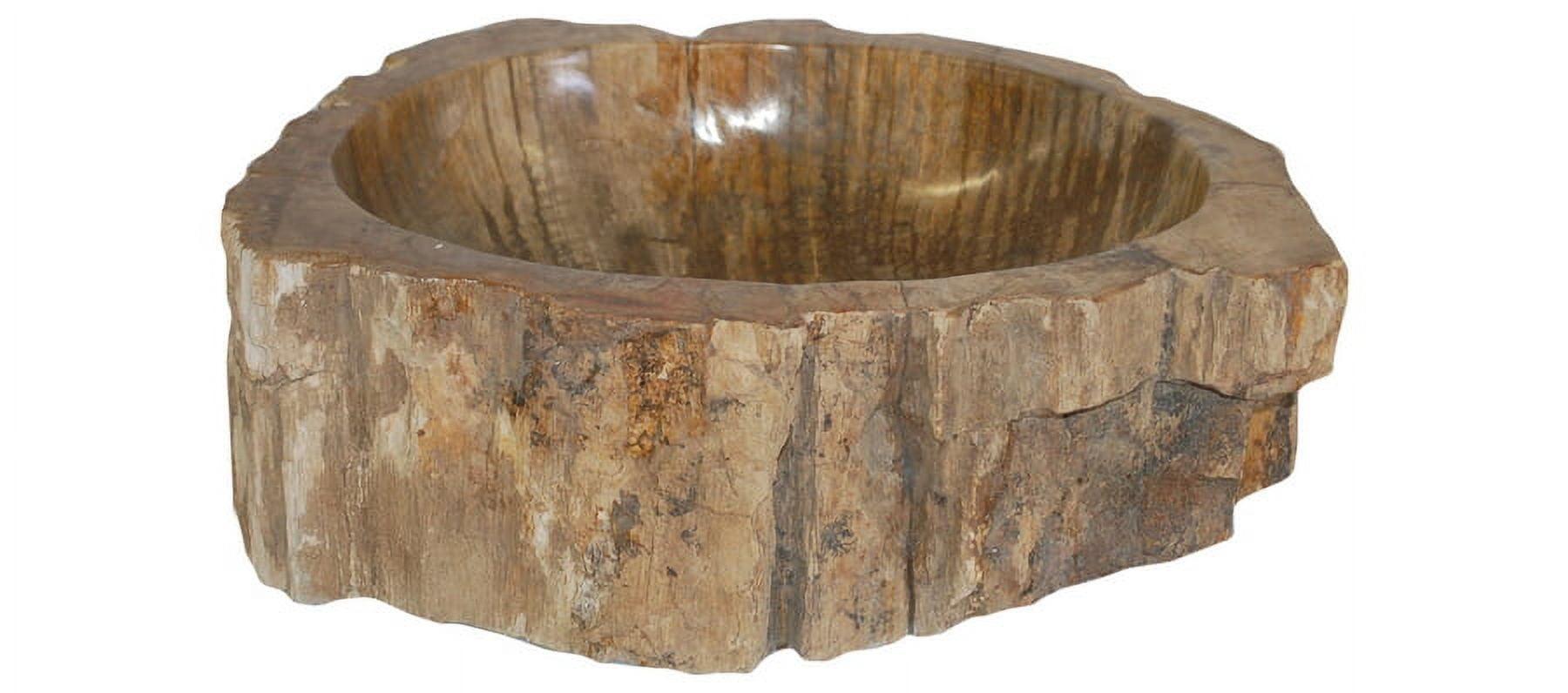 Natural Petrified Wood Stone Vessel Bathroom Sink