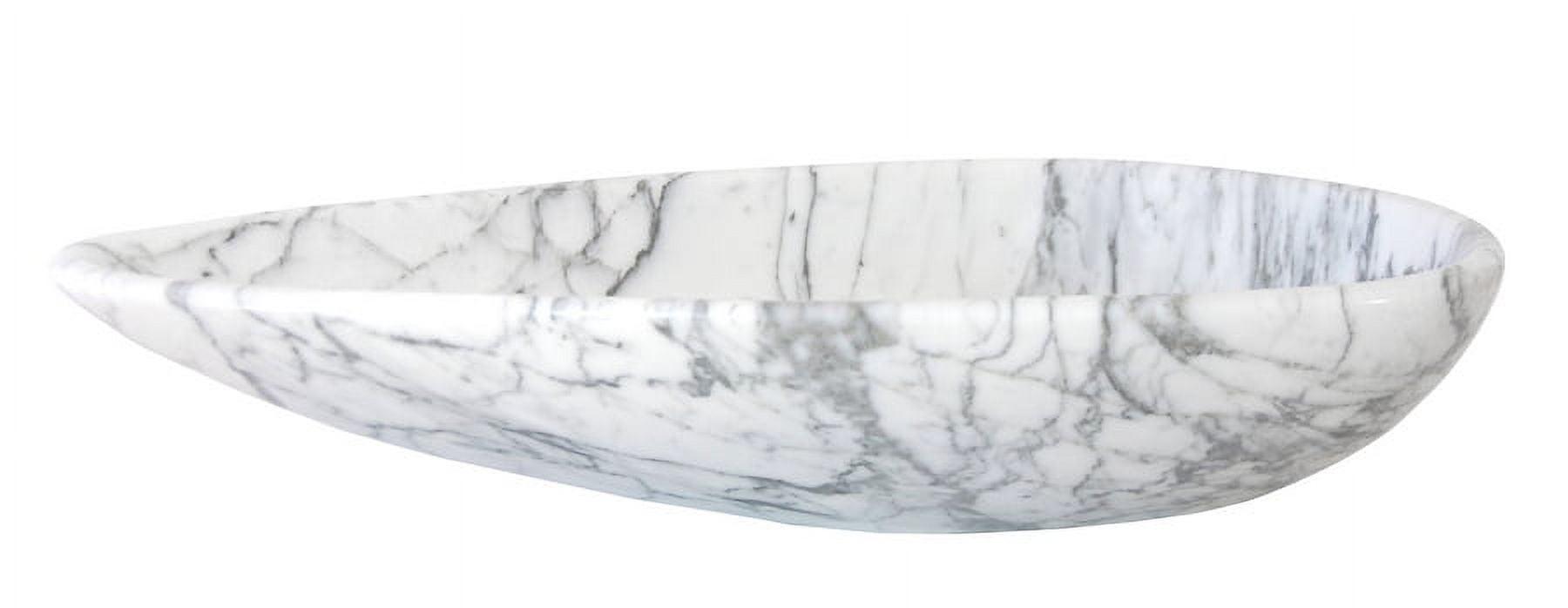 Eden Bath 13'' White/Gray Stone Specialty Bathroom Sink