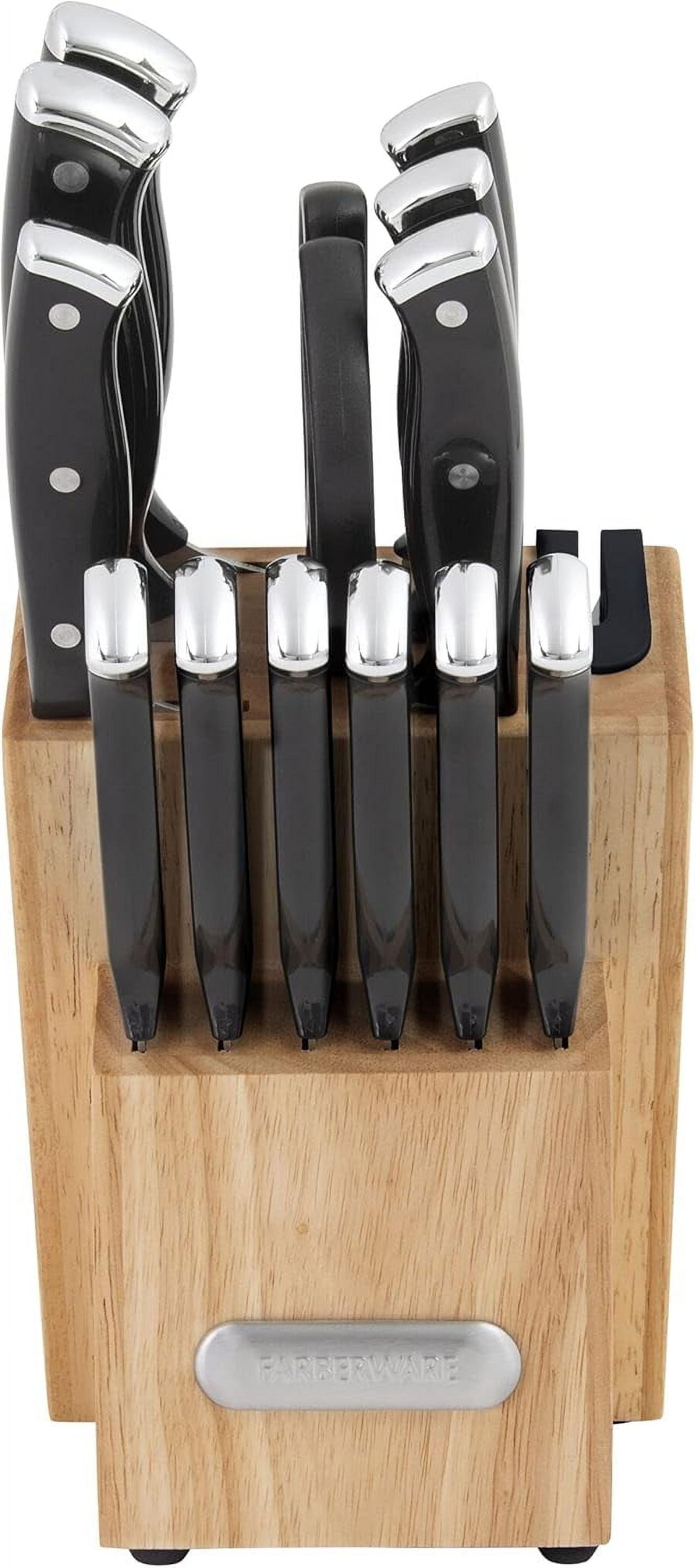 Cuisinart Cuisinart Advantage 14 Piece Triple-Rivet Knife Set and Wood Storage Block
