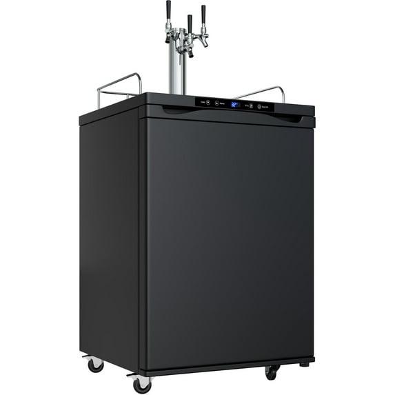 Edgestar Kc3000trip 24" Wide Triple Tap Kegerator - Black