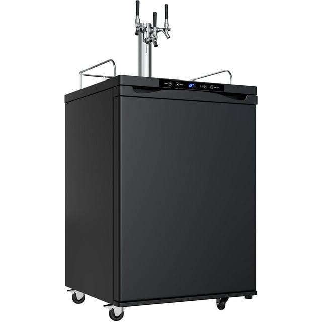 Edgestar Kc3000trip 24" Wide Triple Tap Kegerator - Black