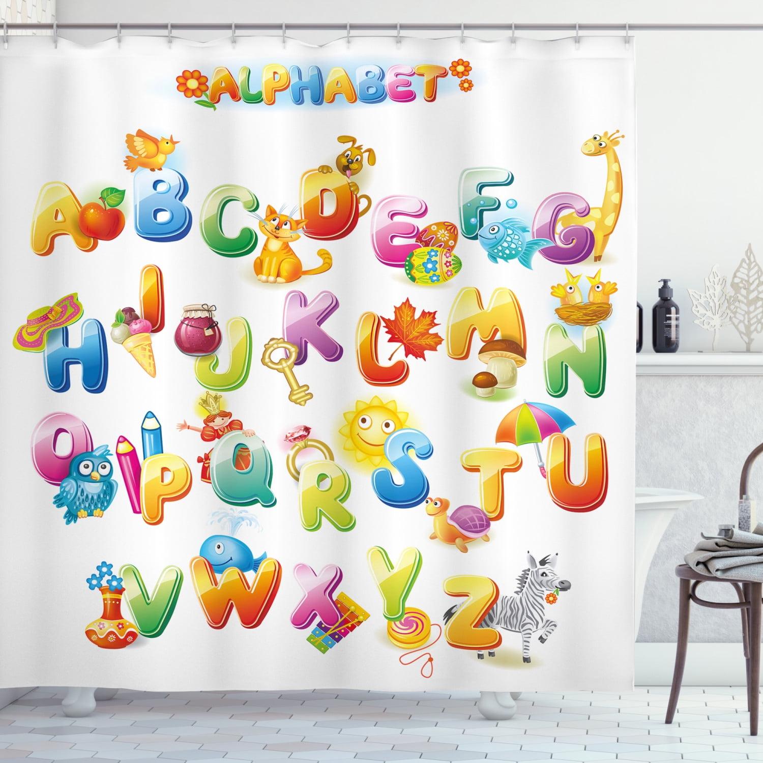 Ambesonne Shower Curtain with Hooks Included