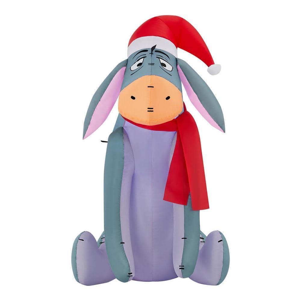 Disney 3.5-FT Tall Eeyore With Santa Hat Holiday Inflatable