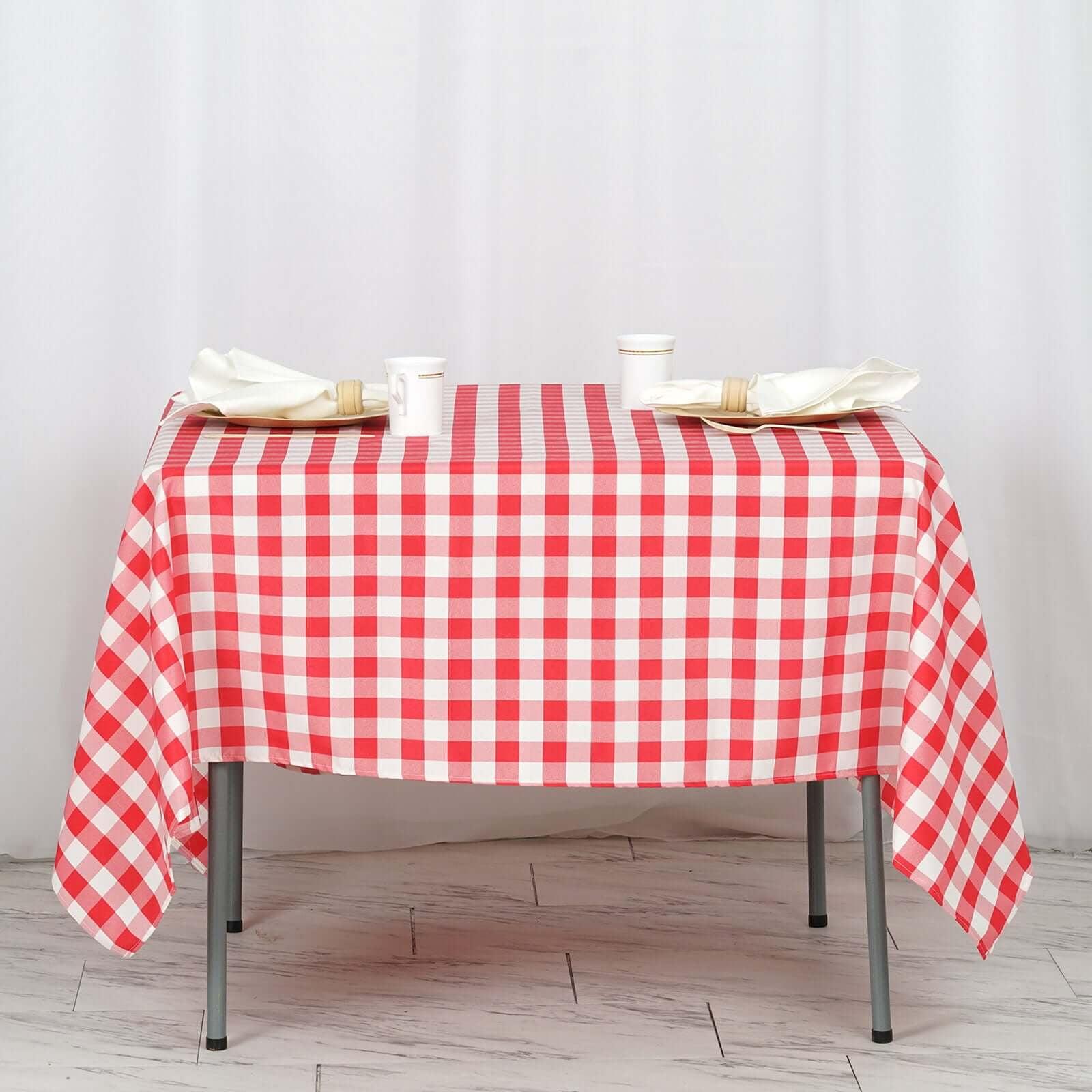 Loon Peak® Salerno Buffalo Plaid Tablecloth & Reviews | Wayfair