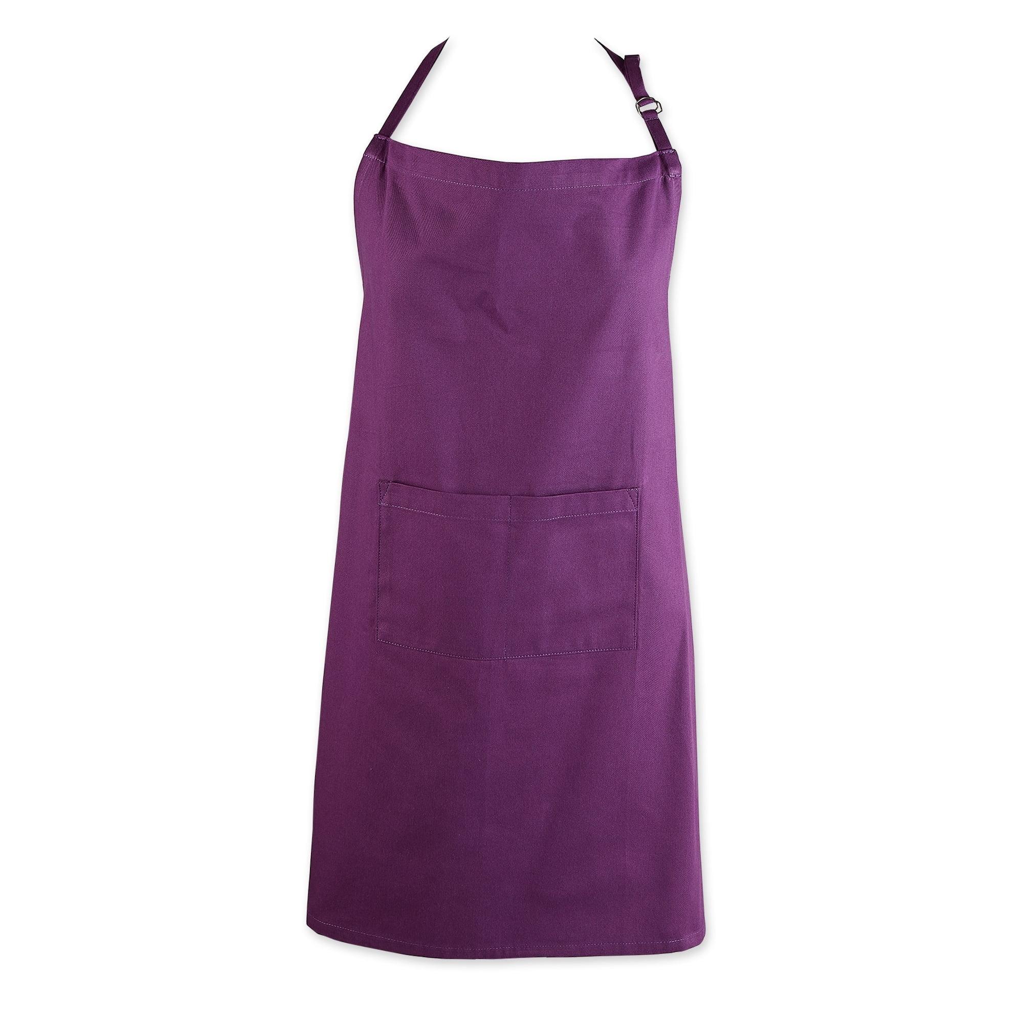 DII Everyday Basic Kitchen Collection, Plus Size Apron, Eggplant
