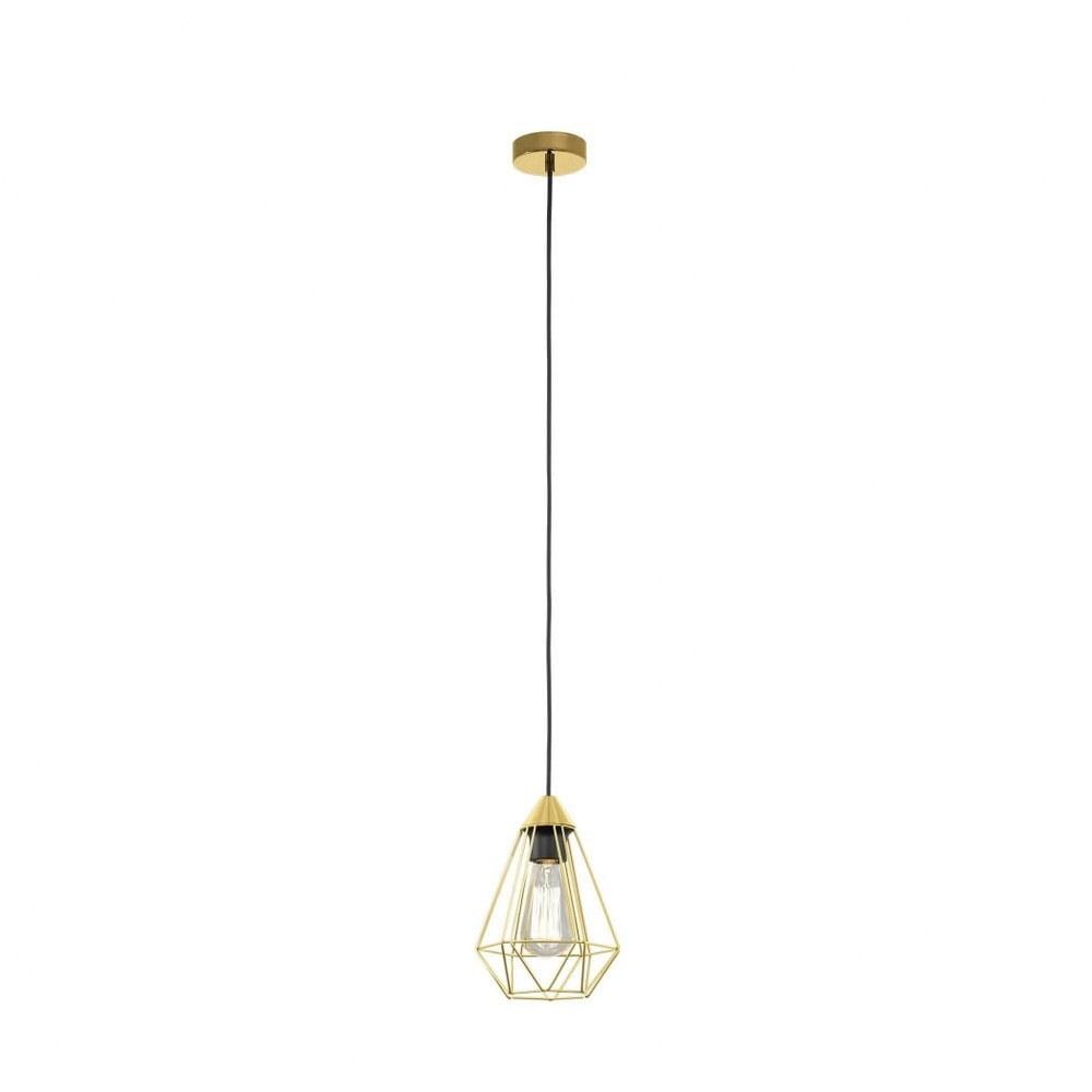 Tarbes 9.25" Transitional Mini LED Pendant in Brushed Brass