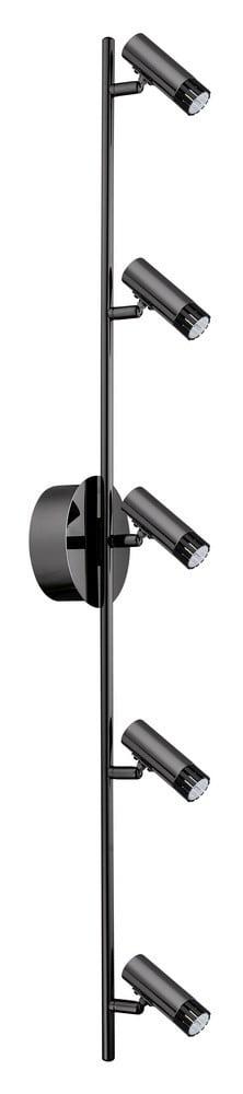 5-Light Lianello LED Track Light Black Chrome - EGLO: Adjustable, Dimmable, ETL & UL Listed