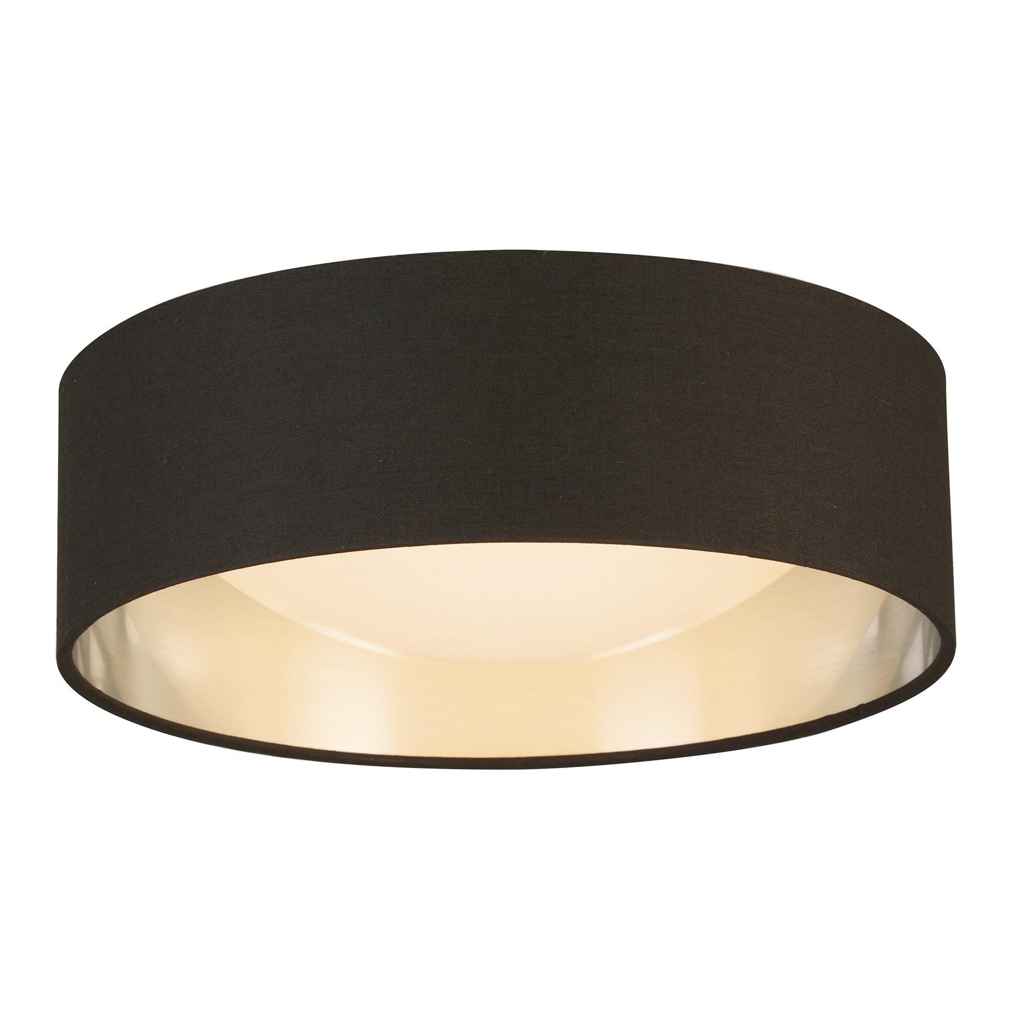 Orme 12'' Black and Nickel LED Flush Mount Ceiling Light