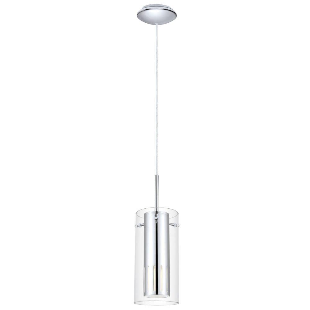 Eglo Lighting - Pinto 1 - 1-Light Mini Pendant - Chrome - Clear Glass