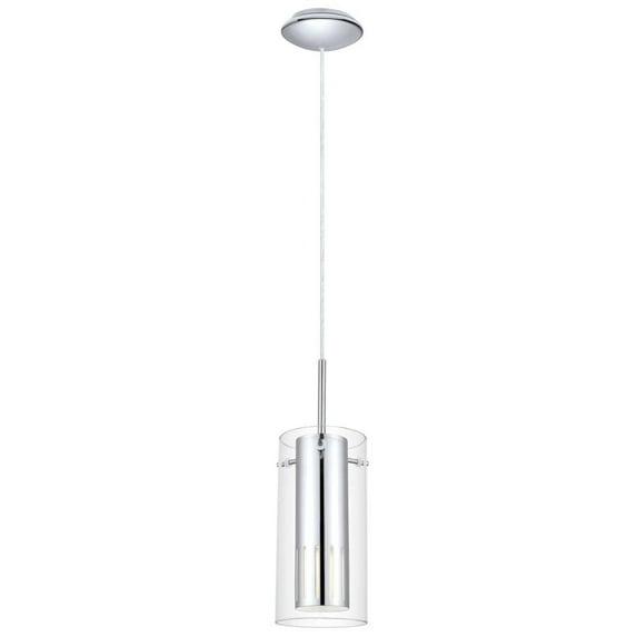 Eglo Lighting - Pinto 1 - 1-Light Mini Pendant - Chrome - Clear Glass
