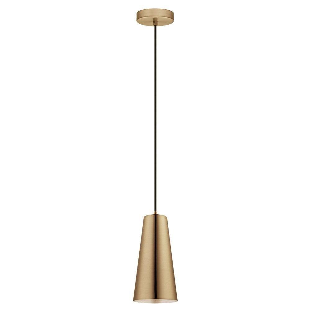 Eglo Lighting - Pratella 1 - 1 Light Mini Pendant - Brushed Gold - Brushed