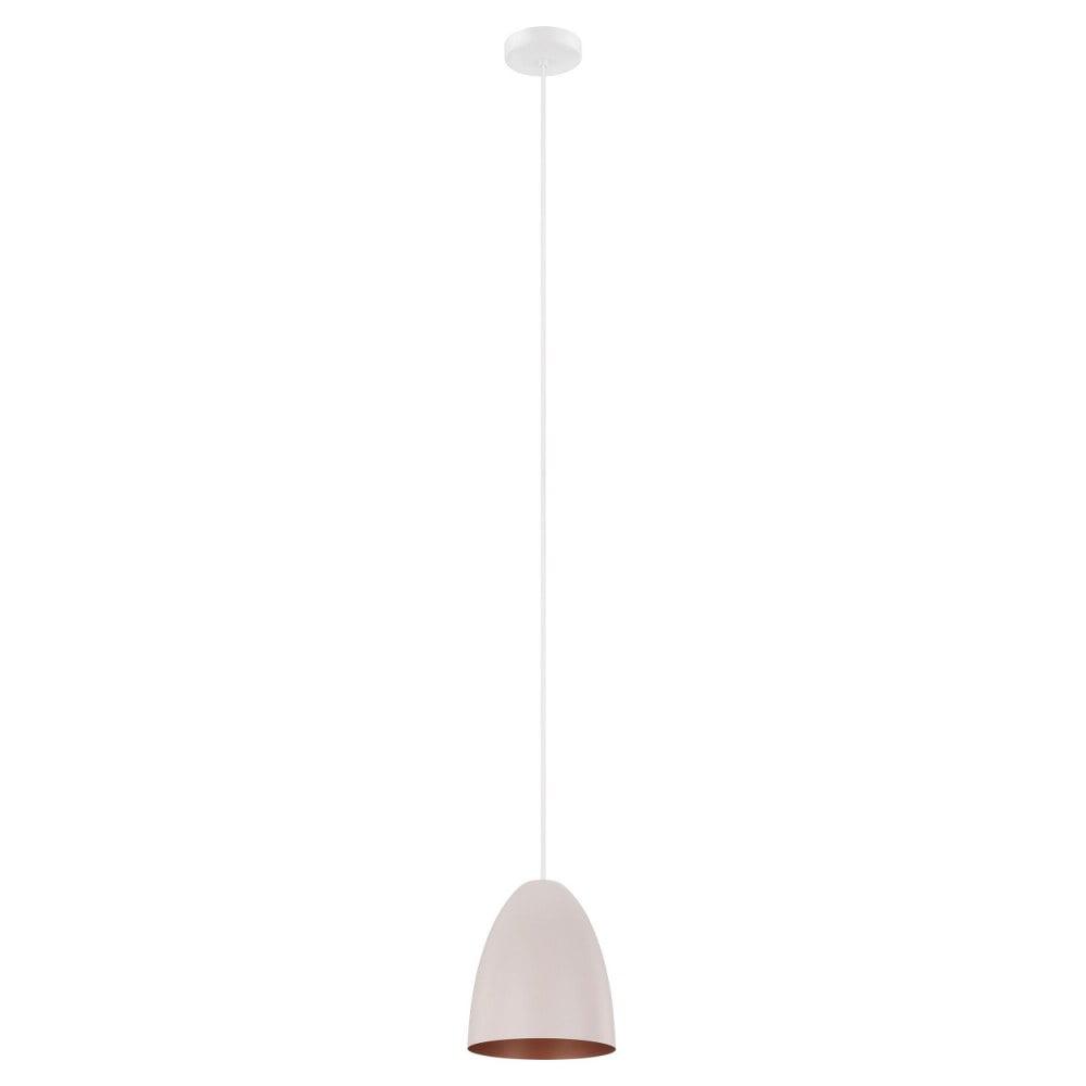 Eglo Lighting - Sarabia-P - 1-Light Pendant - Pastel Apricot Exterior - Copper