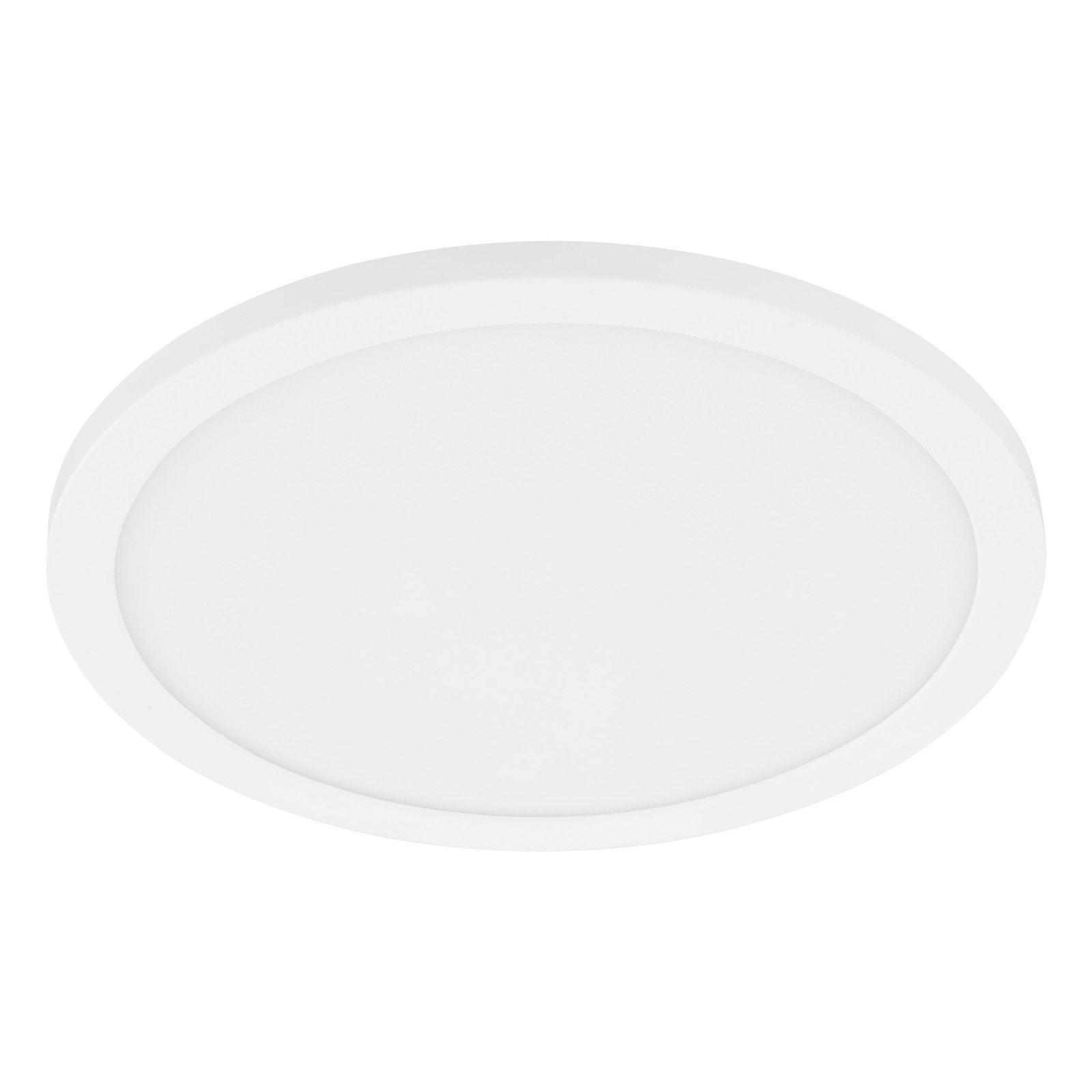 Trago 12" White Glass LED Ceiling/Wall Light in Brushed Nickel