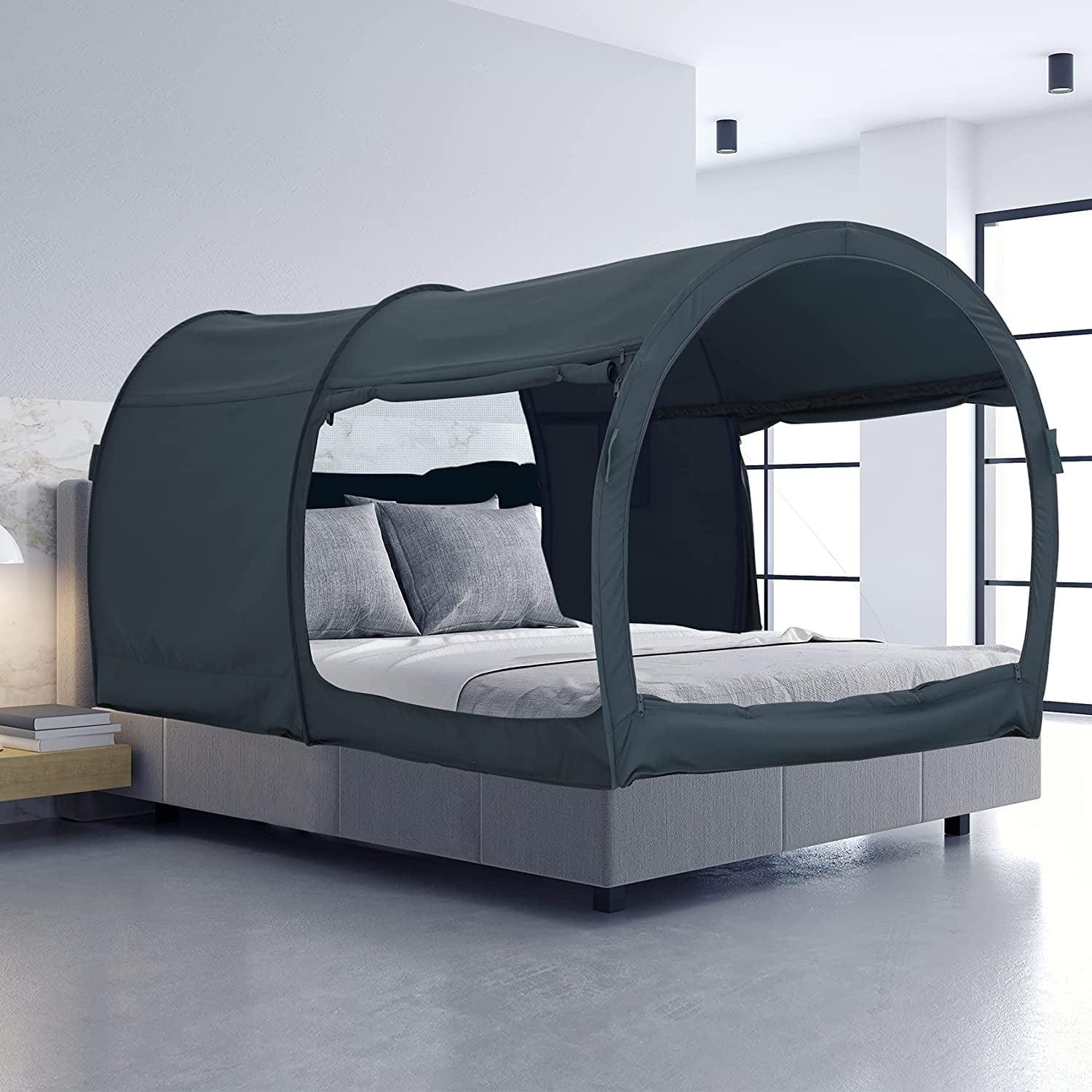 Charcoal Full Size Pop-Up Privacy Bed Tent Canopy