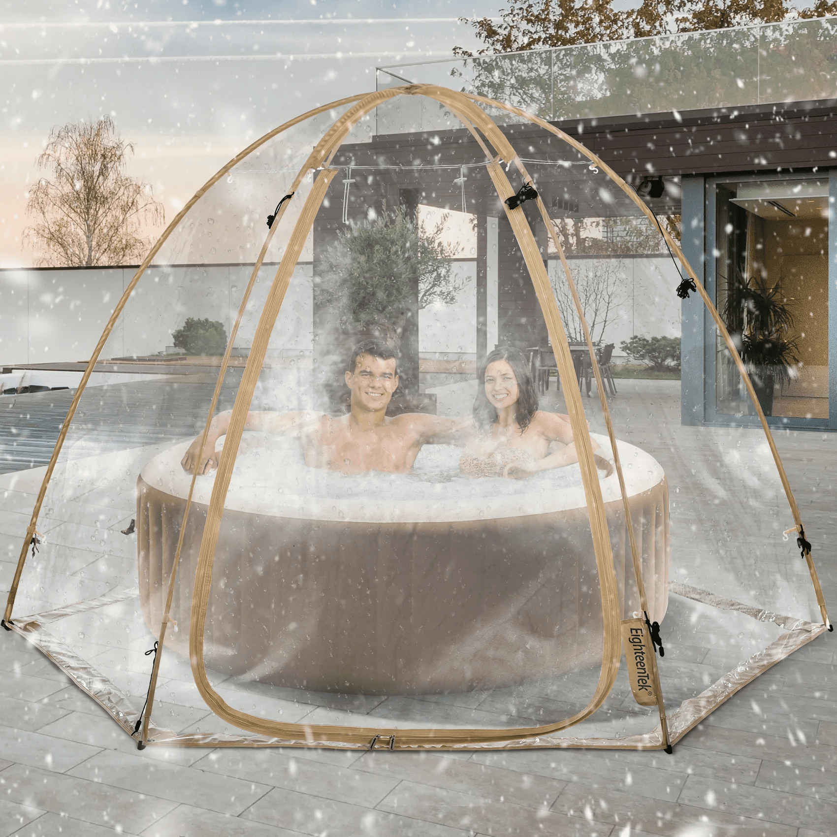 10 Ft. W x 10 Ft. D Fiberglass Pop-Up Bubble Tent