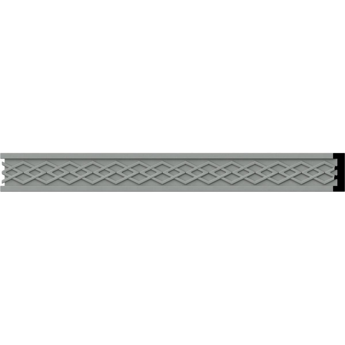Ekena Millwork 1 1/8"H x 3/8"P x 94 1/2"L, (3/4" Repeat), Swindon Chair Rail (Set of 12)