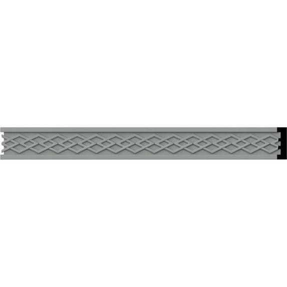 Ekena Millwork 1 1/8"H x 3/8"P x 94 1/2"L, (3/4" Repeat), Swindon Chair Rail (Set of 12)