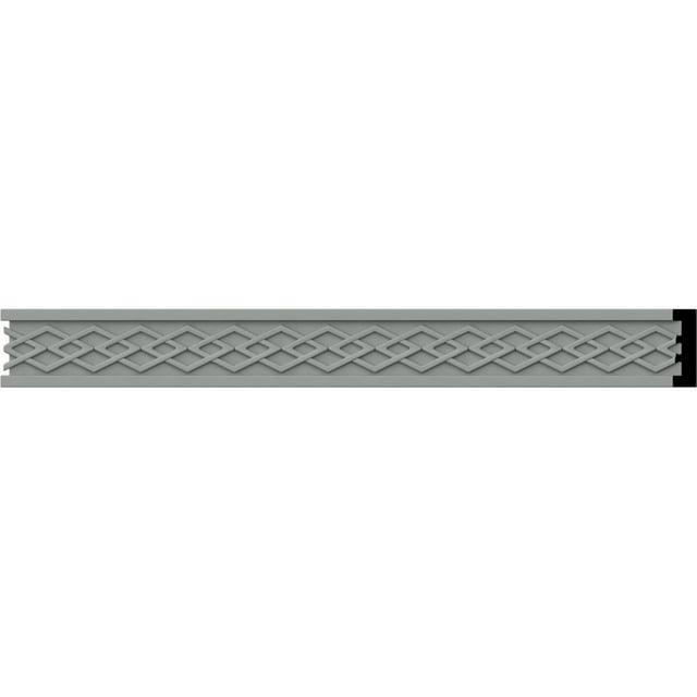 Ekena Millwork 1 1/8"H x 3/8"P x 94 1/2"L, (3/4" Repeat), Swindon Chair Rail (Set of 12)