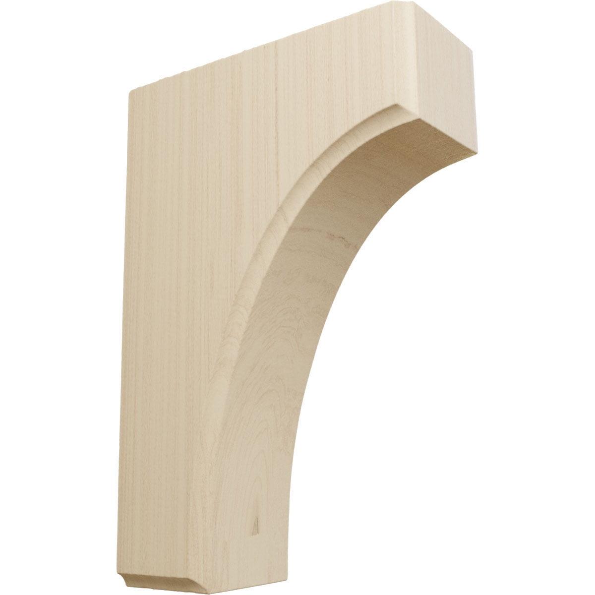 Clarksville Natural Rubberwood 6" Decorative Corbel Bracket