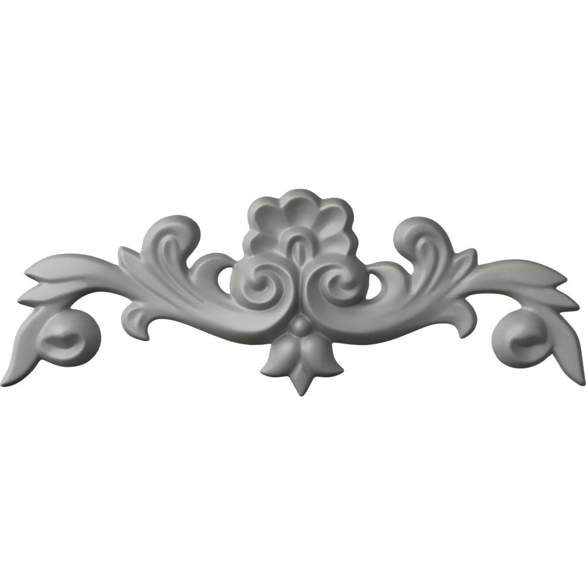 Primed Polyurethane Architectural Crown Onlay with Scrolls