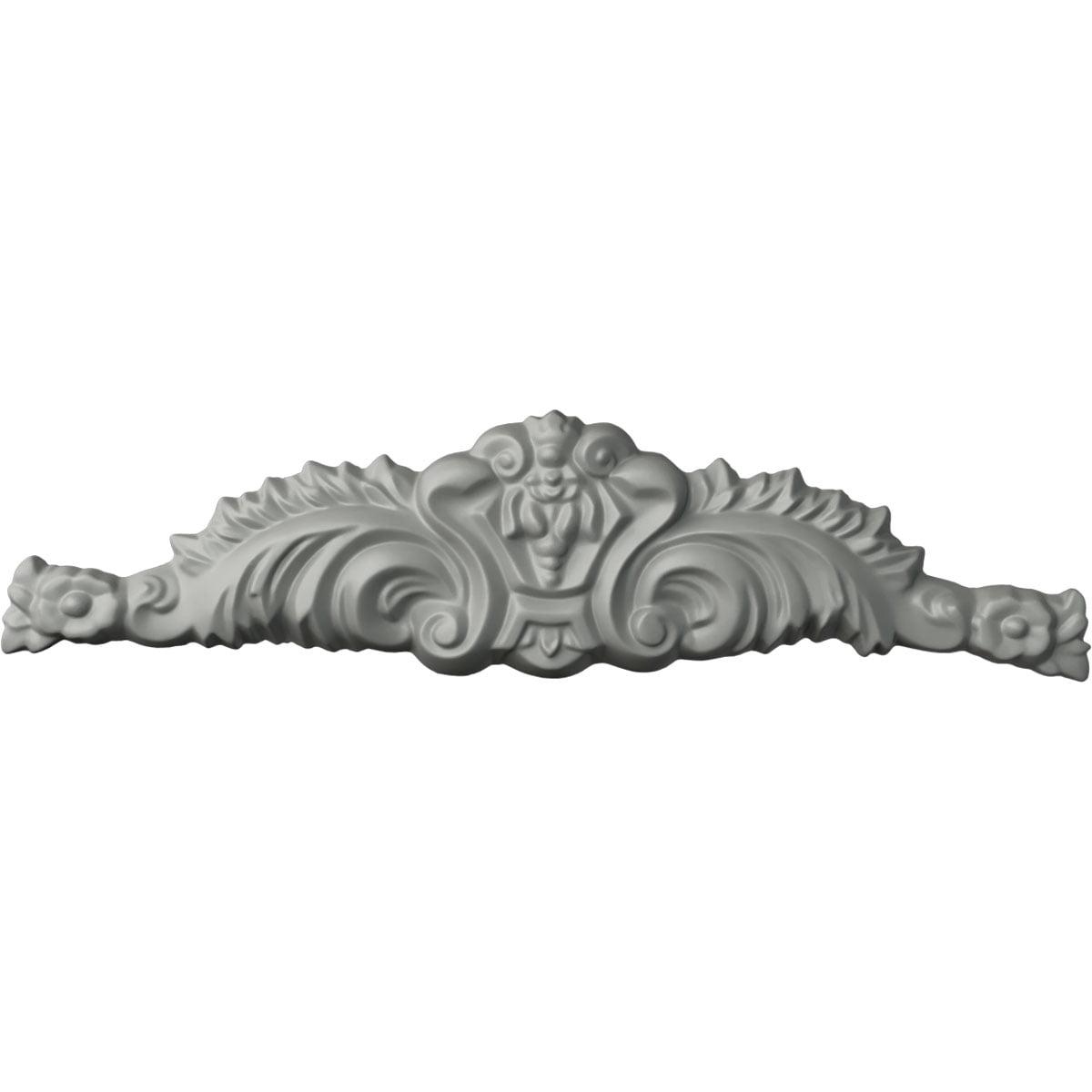 Small White Polyurethane Scroll Center Applique