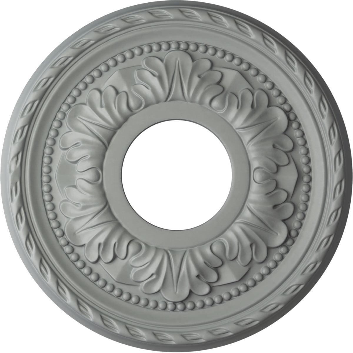 Ekena Millwork 11 3/8"OD x 3 5/8"ID x 7/8"P Palmetto Ceiling Medallion (Fits Canopies up to 4 1/2")