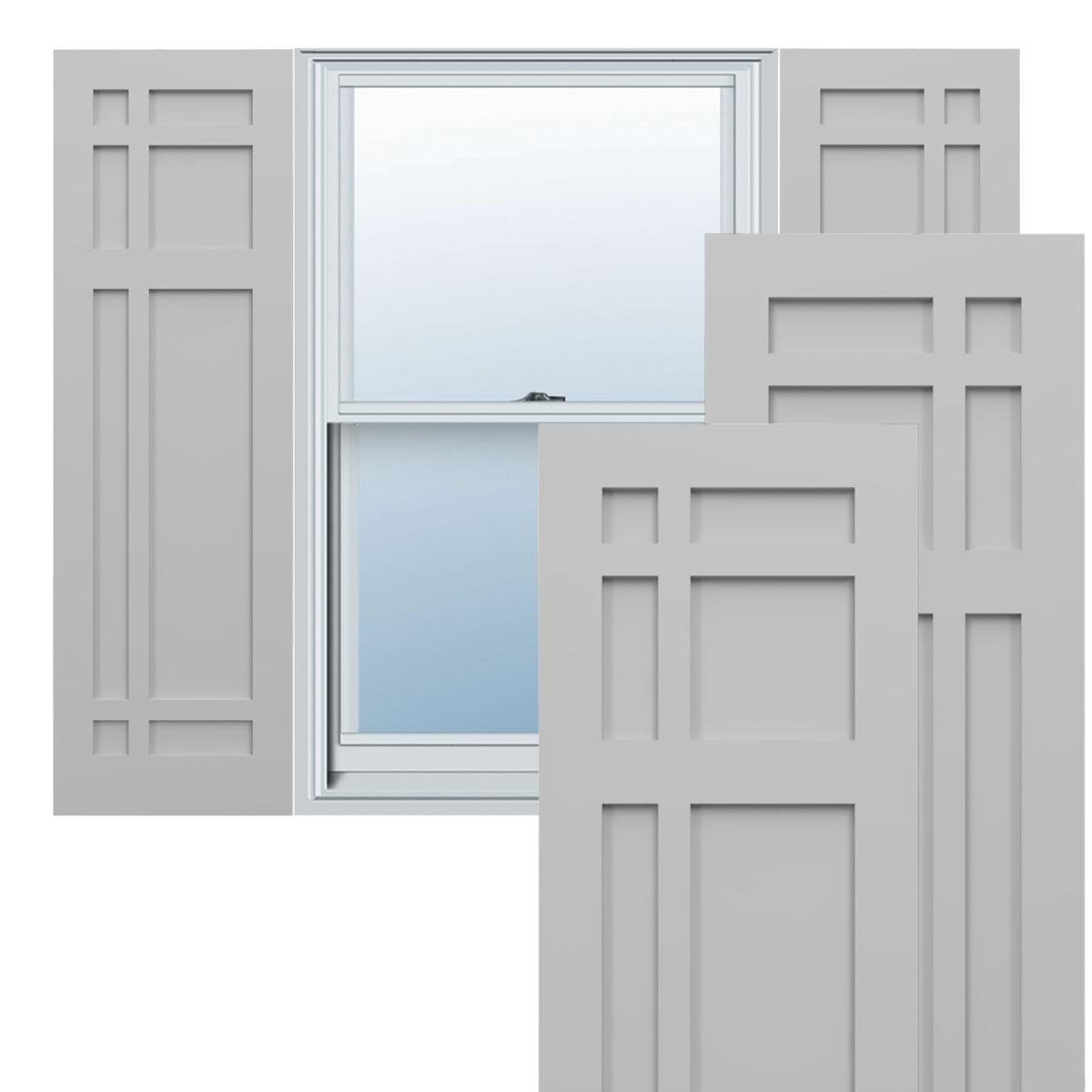 True Fit PVC San Juan Capistrano Mission Style Fixed Mount Shutters