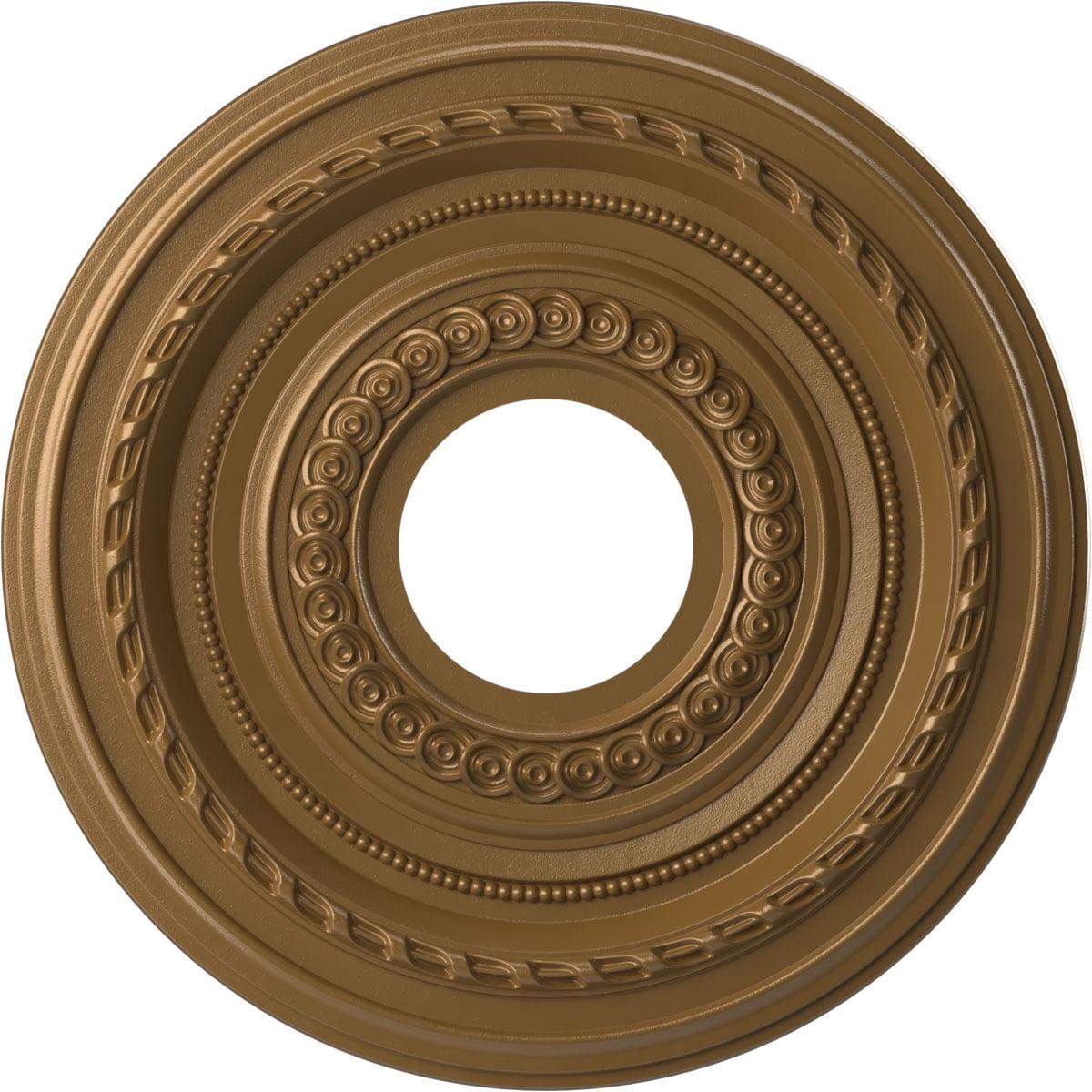 Cole 13'' Metallic Gold Thermoformed PVC Ceiling Medallion