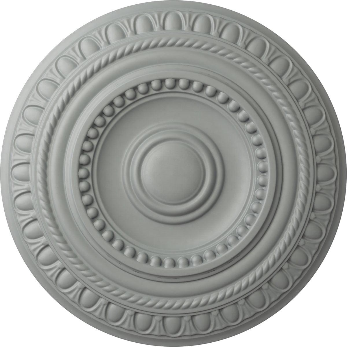 Ekena 15.75" Primed Round Plastic Ceiling Medallion