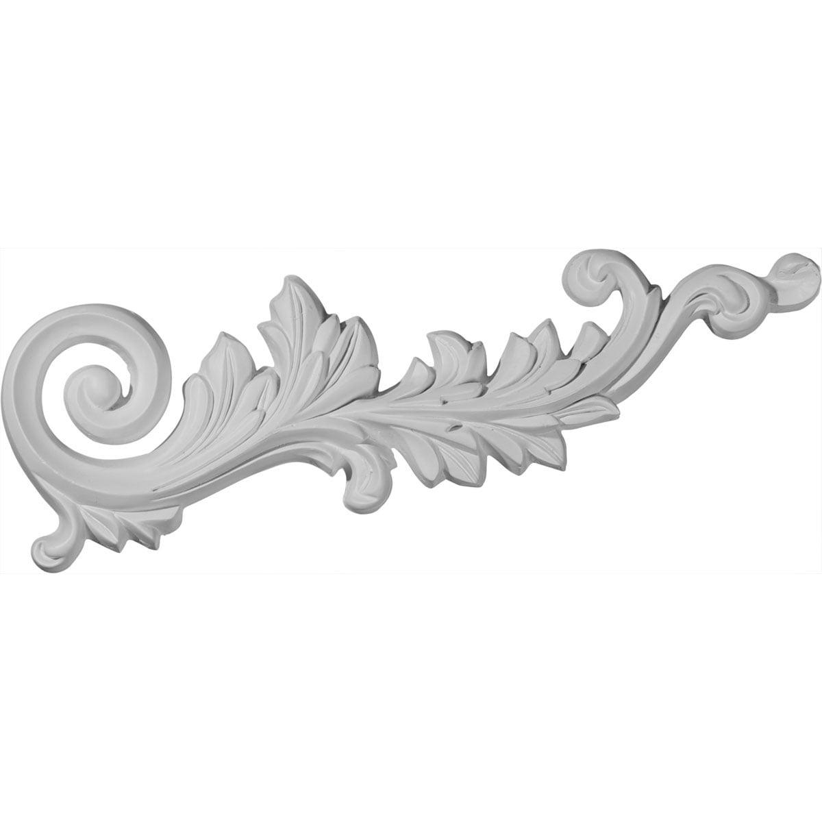 Primed White Polyurethane Architectural Scroll Onlay