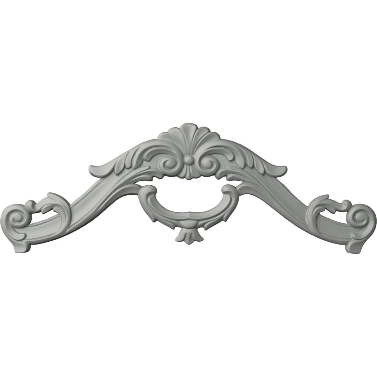 Primed Polyurethane Scroll Applique Onlay for Wall Trim