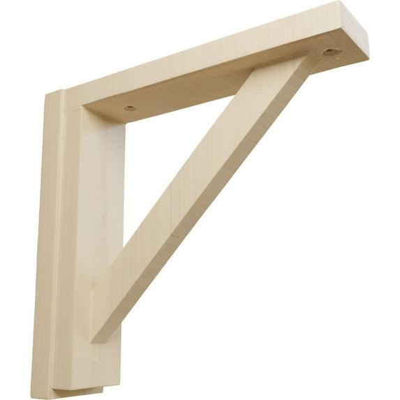 Ekena Millwork Traditional H 2.5'' W D Wood Bracket / Corbel
