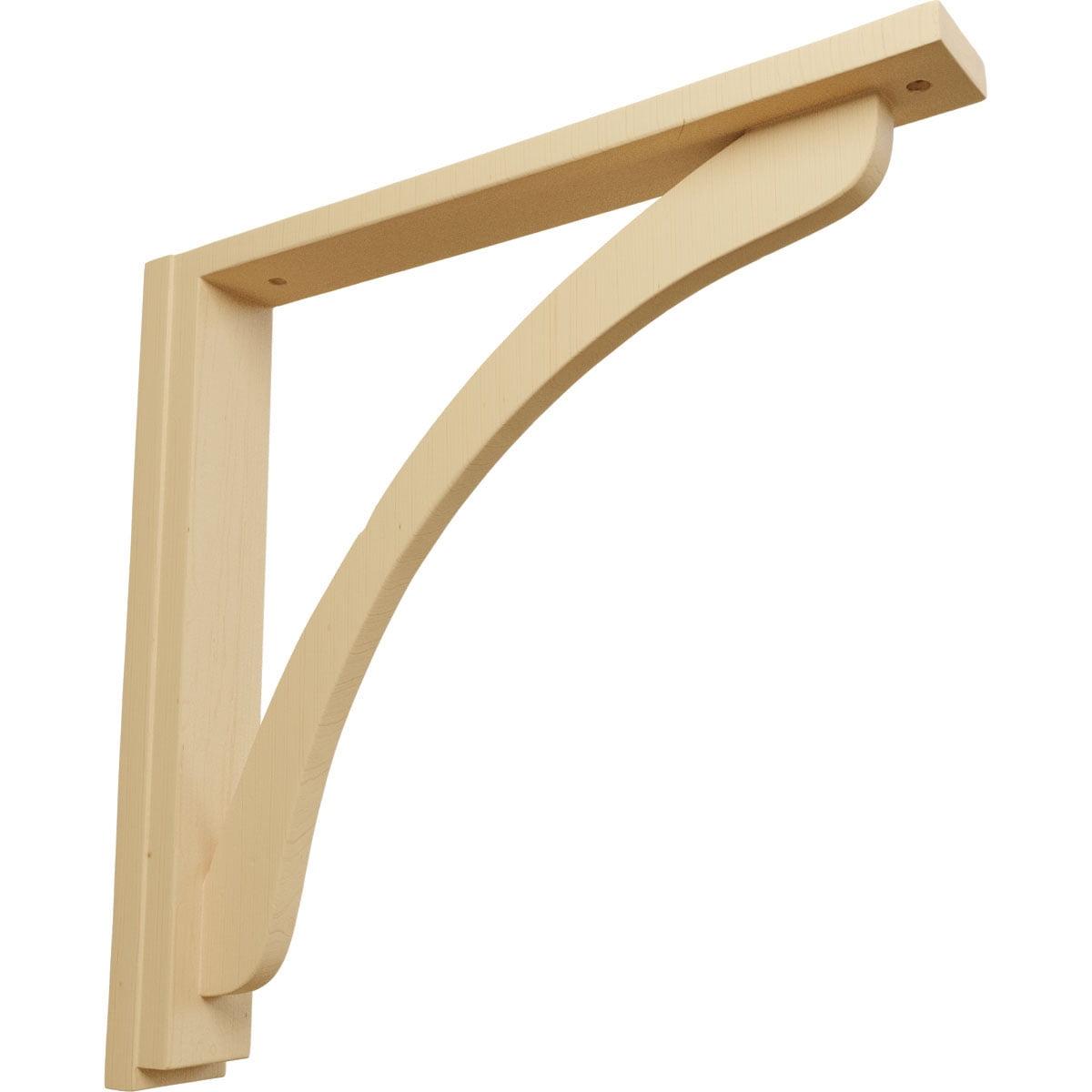 Ekena Millwork Reese H 2.5'' W D Wood Bracket / Corbel