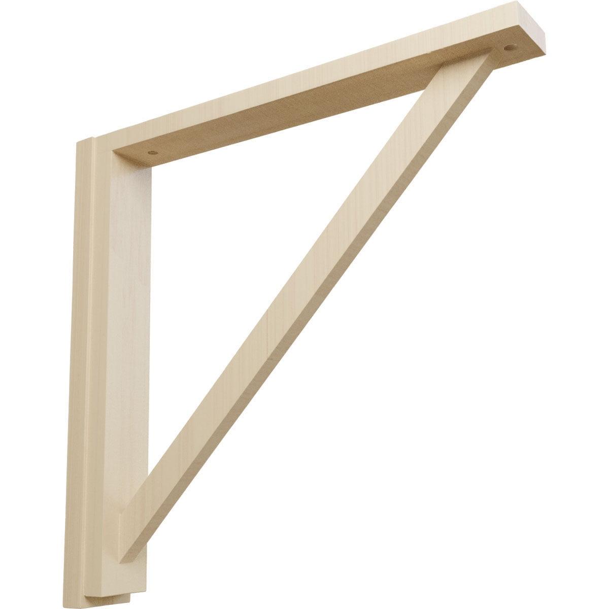 Ekena Millwork Traditional H 2.5'' W D Wood Bracket / Corbel