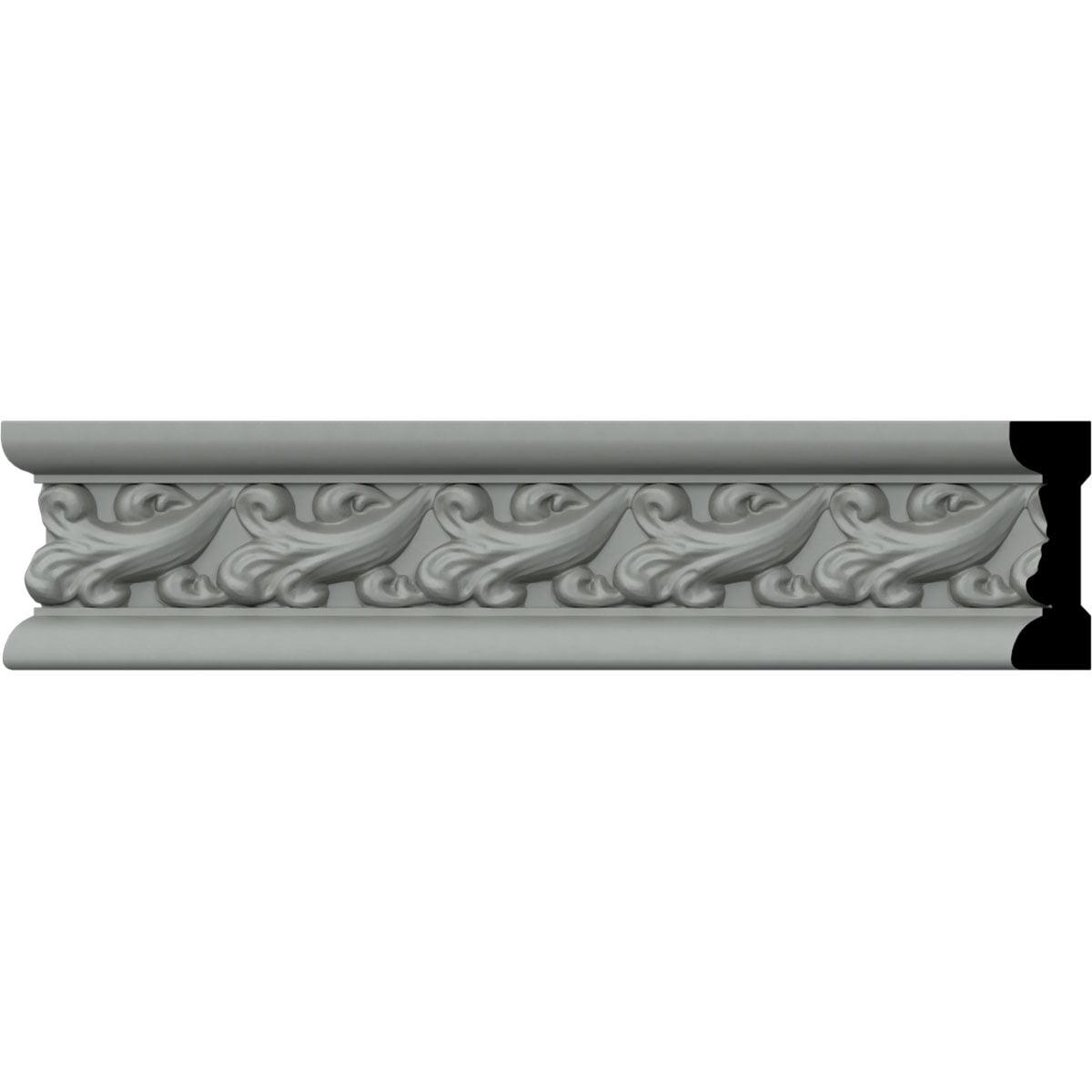 Ekena Millwork 2 1/4"H x 3/4"P x 94 1/2"L, (1 7/8" Repeat), Kinsley Chair Rail (Set of 2)