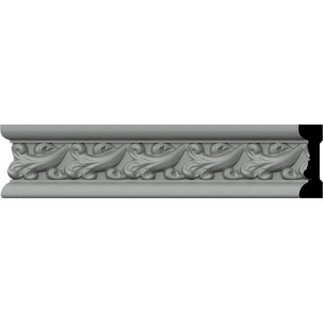 Ekena Millwork 2 1/4"H x 3/4"P x 94 1/2"L, (1 7/8" Repeat), Kinsley Chair Rail (Set of 2)