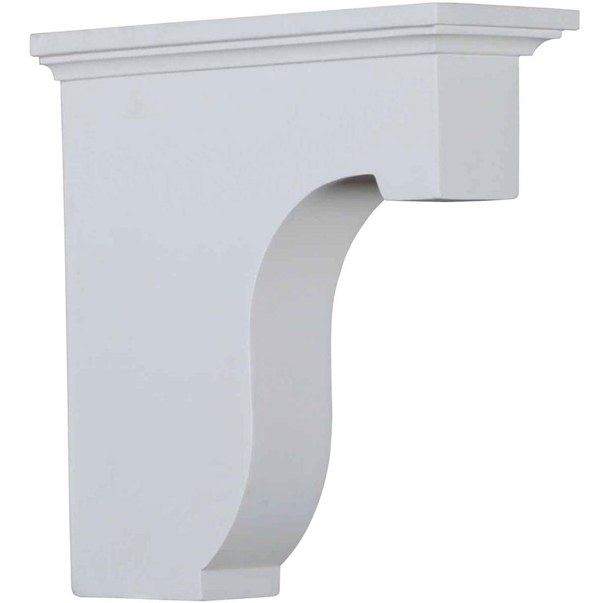 White Polyurethane Decorative Corbel Bracket 2 7/8"W x 8"D x 8"H