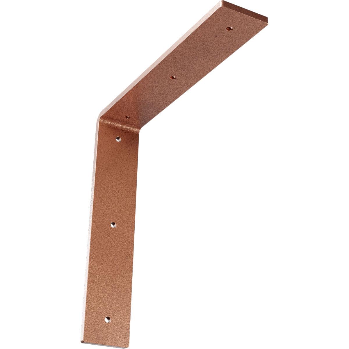 Hamilton Hammered Copper Steel Bracket 2"W x 10"D x 10"H