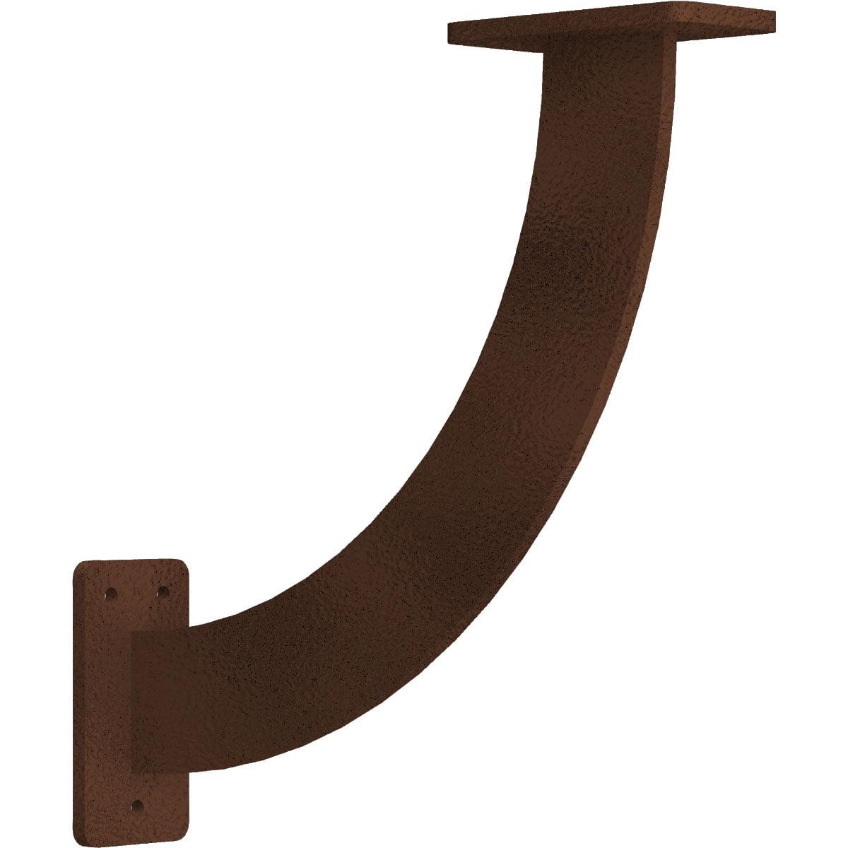 Ekena Millwork 2"W x 11"D x 11"H Bradford Steel Bracket, Hammered Copper