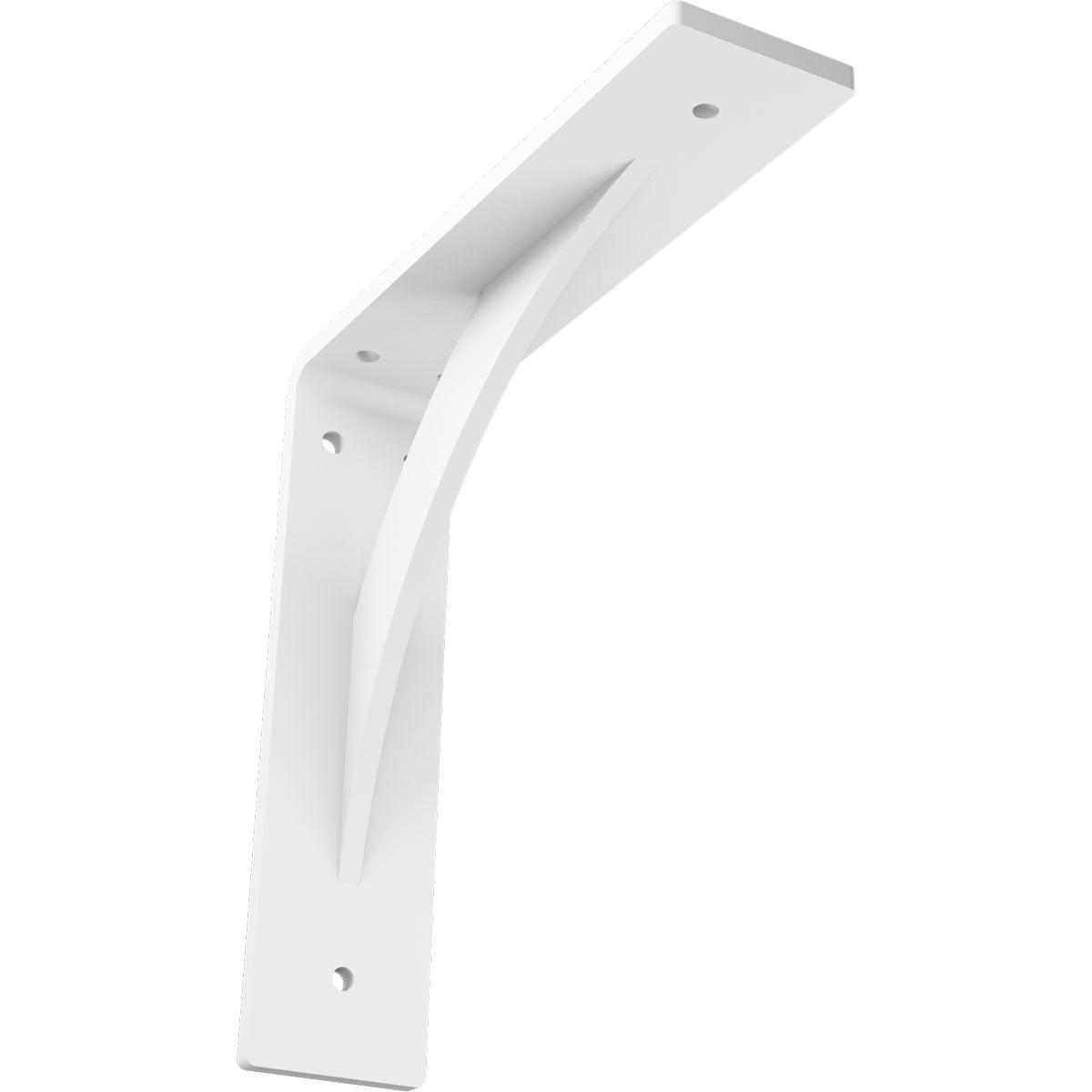 Ekena Millwork 2"W x 8"D x 8"H Legacy Steel Bracket, White Primer