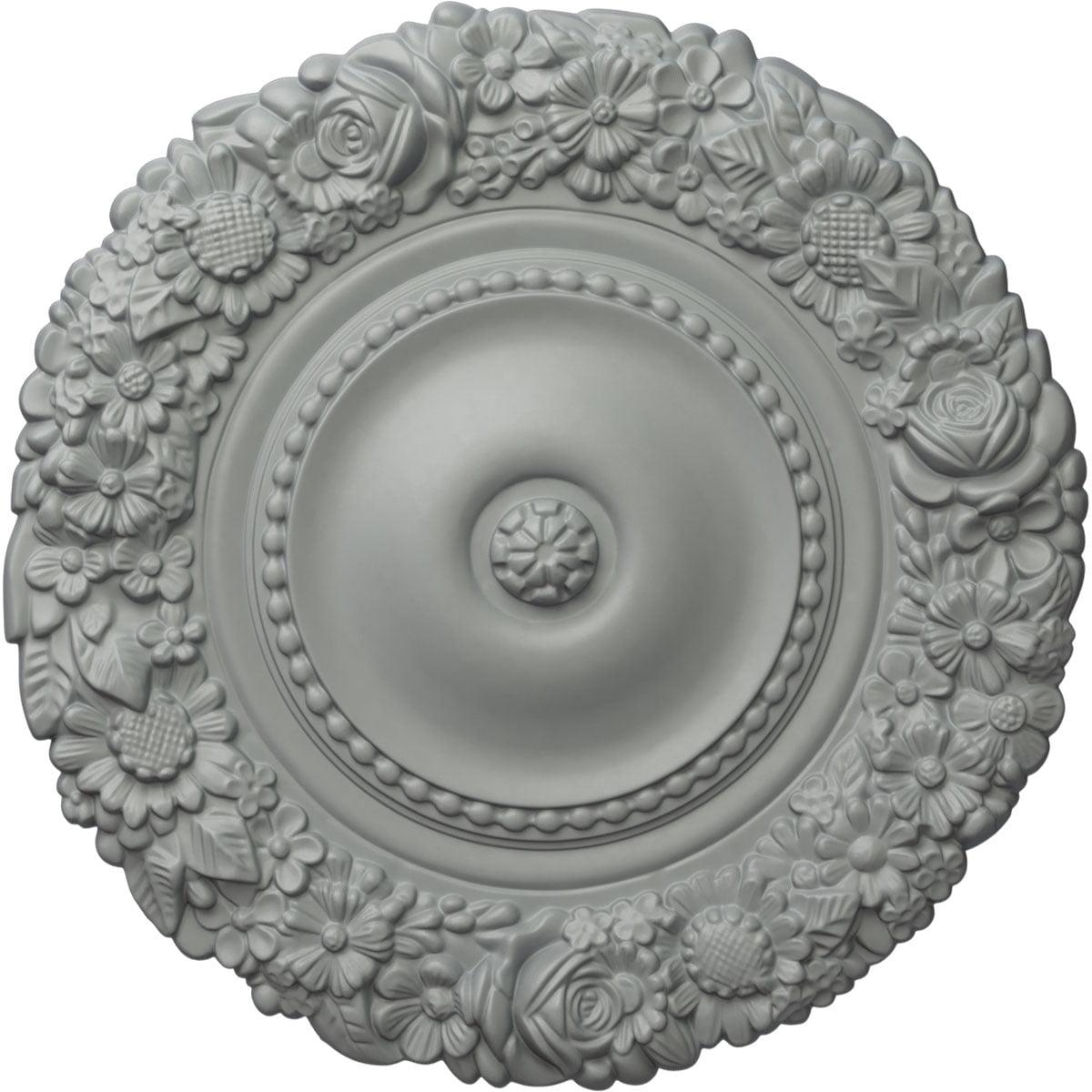 Ekena Millwork 21"OD x 2"P Marseille Ceiling Medallion (Fits Canopies up to 7 3/8")