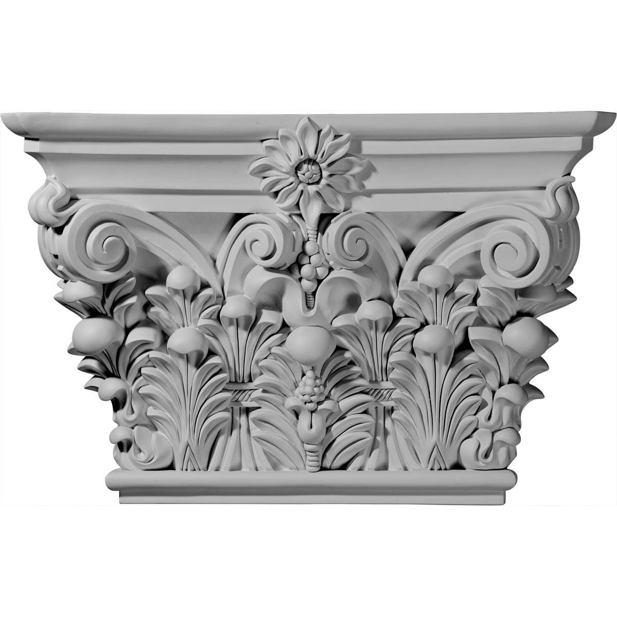 Primed Architectural Polyurethane Acanthus Leaf Capital 24" x 16"