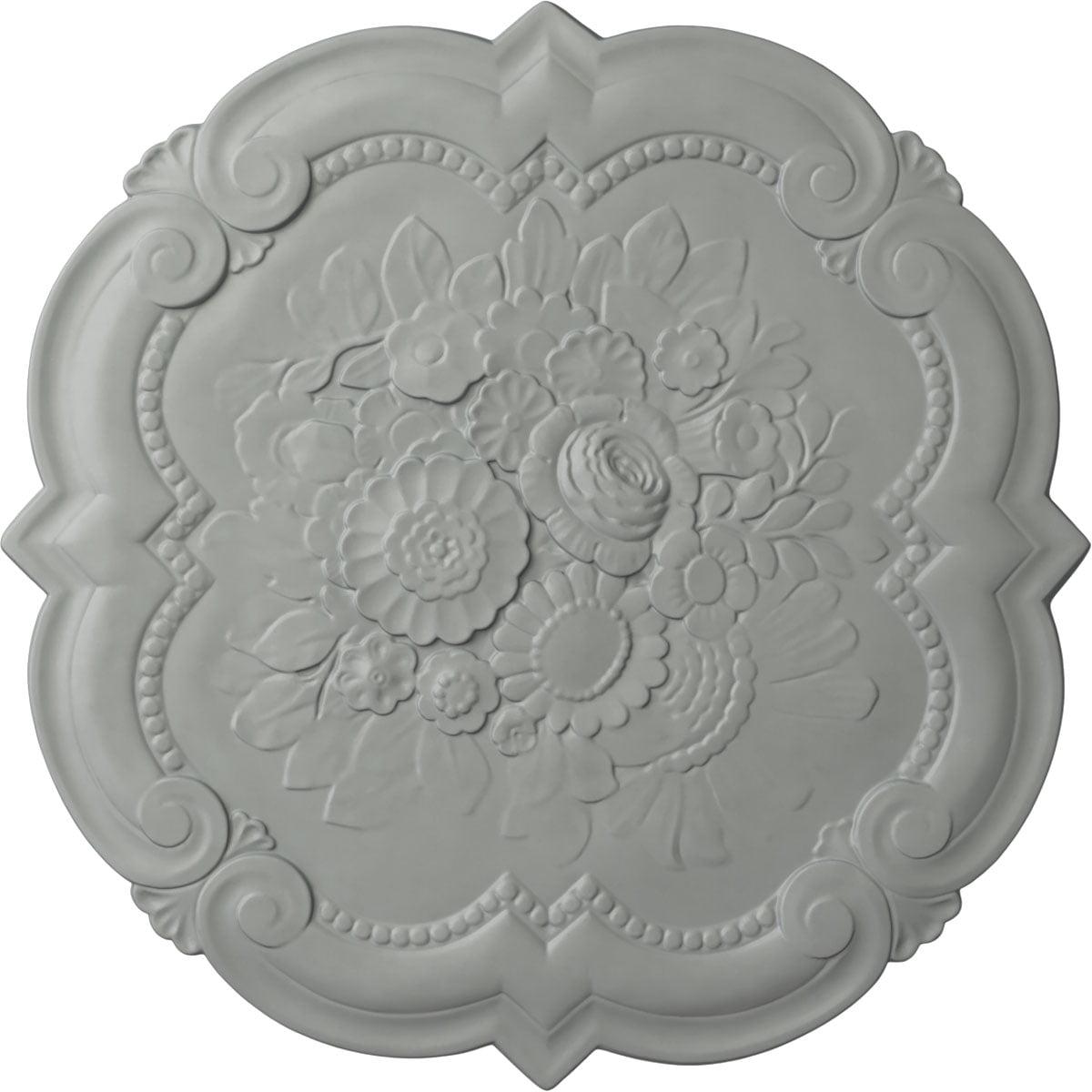 Victorian Elegance 24'' Primed Urethane Ceiling Medallion