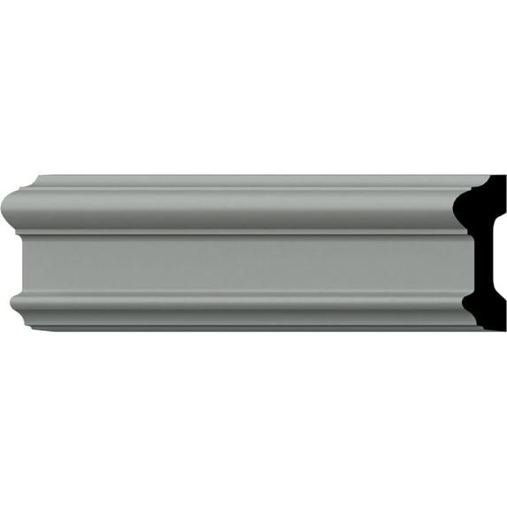 Ekena Millwork 3 5/8"H x 1 1/4"P x 94 1/2"L Bedford Chair Rail (Set of 2)
