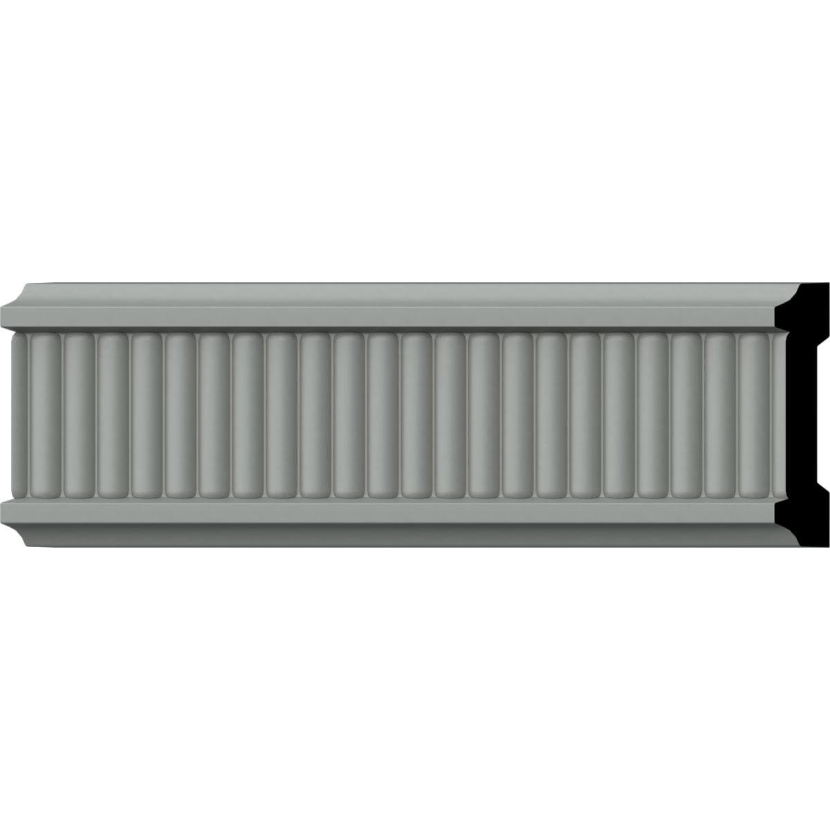 Ekena Millwork 3"H x 5/8"P x 94 1/2"L, (3/8" Repeat), Nevio Chair Rail (Set of 8)