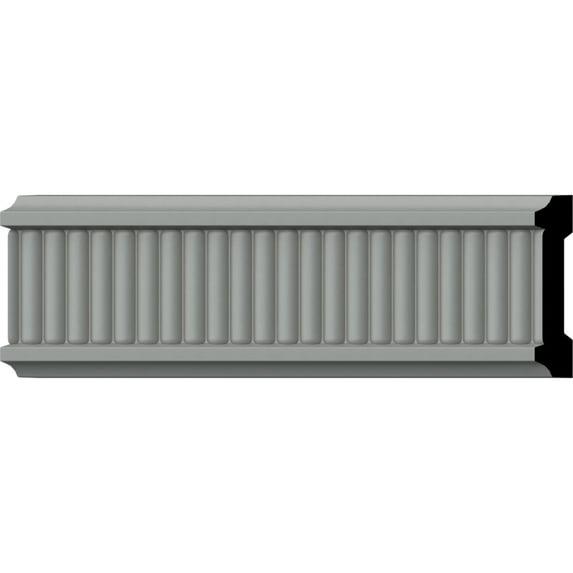 Ekena Millwork 3"H x 5/8"P x 94 1/2"L, (3/8" Repeat), Nevio Chair Rail (Set of 8)