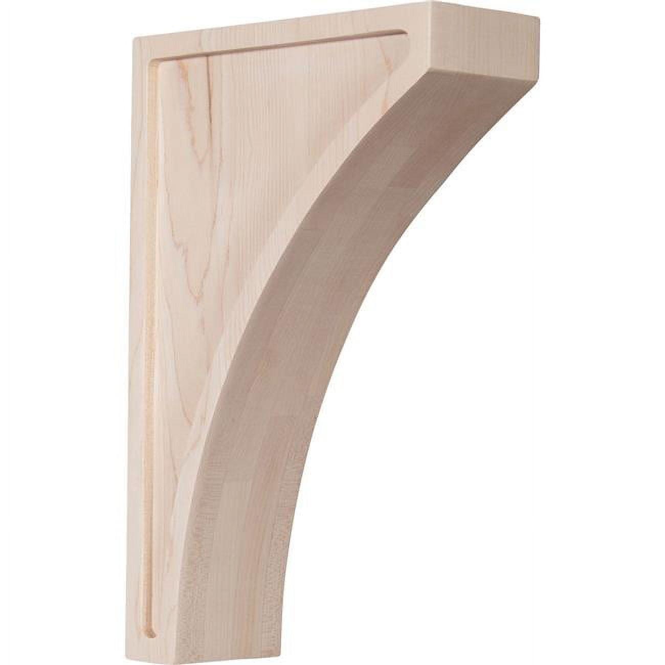 Ekena Millwork 3"W x 7 1/2"D x 12"H Extra Large Lawson Wood Corbel, Rubberwood
