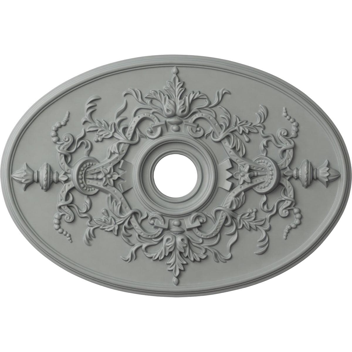 Alexa Primed White Polyurethane Ceiling Medallion